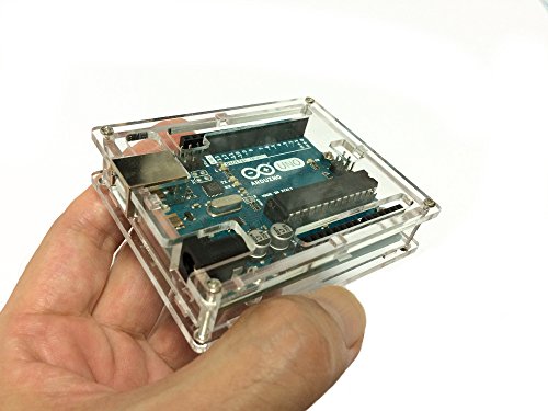 Arduino UNO R3 透明 アクリル エンクロージャー ケース 薄型 コンパクト 2