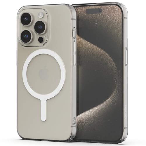 【空気のような薄さ】Sinjimoru iPhone MagSafe用スマホケース、1mmの超薄型 マグセーフ対応 マグネット内蔵 ワイヤレス充電対応 iPhone15 14 13 12シリーズ対応 クリアケース。M-AiroFit Basic for iPhone 15 Pro