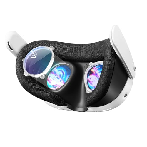 Vakdon Quest 3用 度付きレンズ、VR Quest3用 近視レンズ、クエスト3用の単体 レンズ 度付き、軽量磁気ミオピアフレームメガネアンチス..