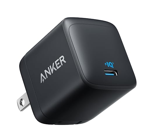 Anker 313 Charger (Ace, 45W) (USB PD 充電器 USB-C) 【GaN(窒化ガリウム) II採用/USB PD対応/PPS規格対応/PSE技術基準適合/折りたたみ式プラグ】MacBook PD対応Windows PC iPhone 14シリーズ iPad Galaxy S23シリーズ Android スマートフォン ノートPC 各種 対応 (ブラ