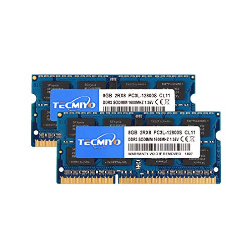 テクミヨ ノートPC用メモリ 1.35V (低電圧) DDR3L 1600 PC3L-12800 8GB×2枚 204Pin 対応