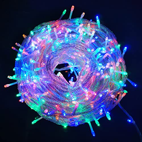 楽天プロジェクトC　楽天市場店LEDイルミネーションライト 500球 30m クリスマス飾り 8パターン 部屋 LED電飾 屋外 防水 パーティー・イベント装飾 記憶機能付き 複数連結可マルチカラー RGB