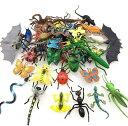 GuassLee リアル昆虫 フィギュア 43匹 ミニ 偽虫 昆虫おもちゃ 子供おもちゃ 1