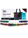 MONT MARTE 布絵の具 ファブリックペイント Fabric Paint Set 36色 x 20ml DIYに適しています