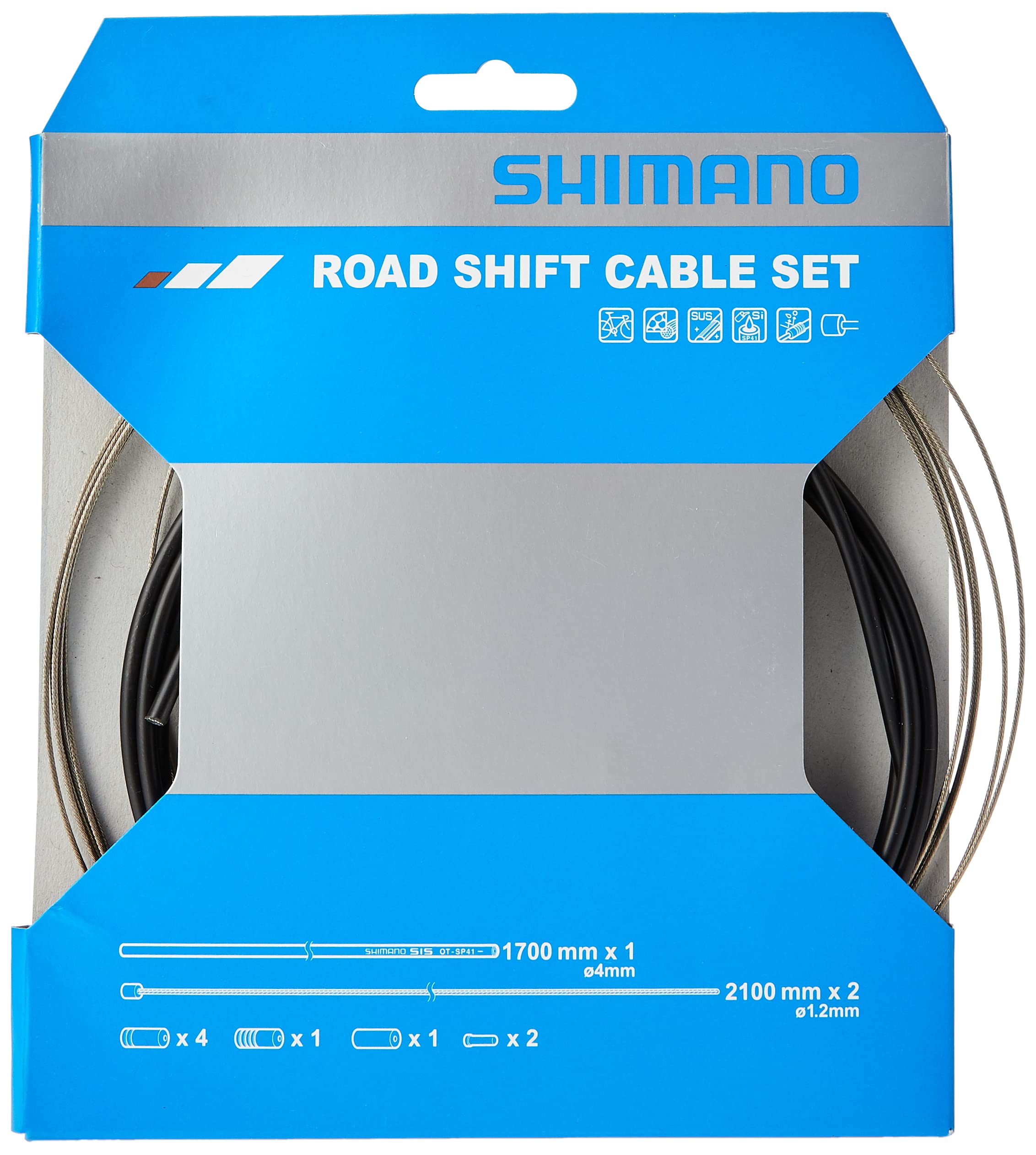 RA:シマノ(SHIMANO) リペアパーツ OT-SP41ステンレススチールシフトケーブルセット SL-R2000 SL-R2030 ..