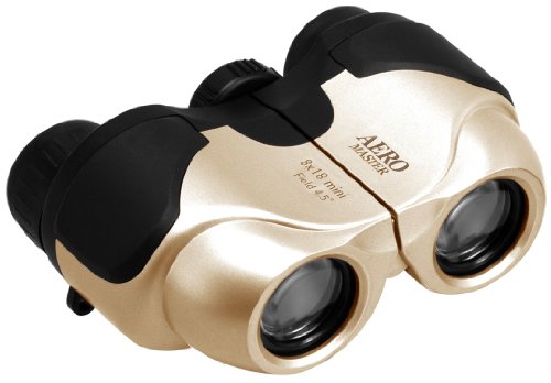 RAKenko 双眼鏡 AERO MASTER 8×18 mini ポロプリズム式 8倍 18口径 軽量コンパクト ゴールド 97613