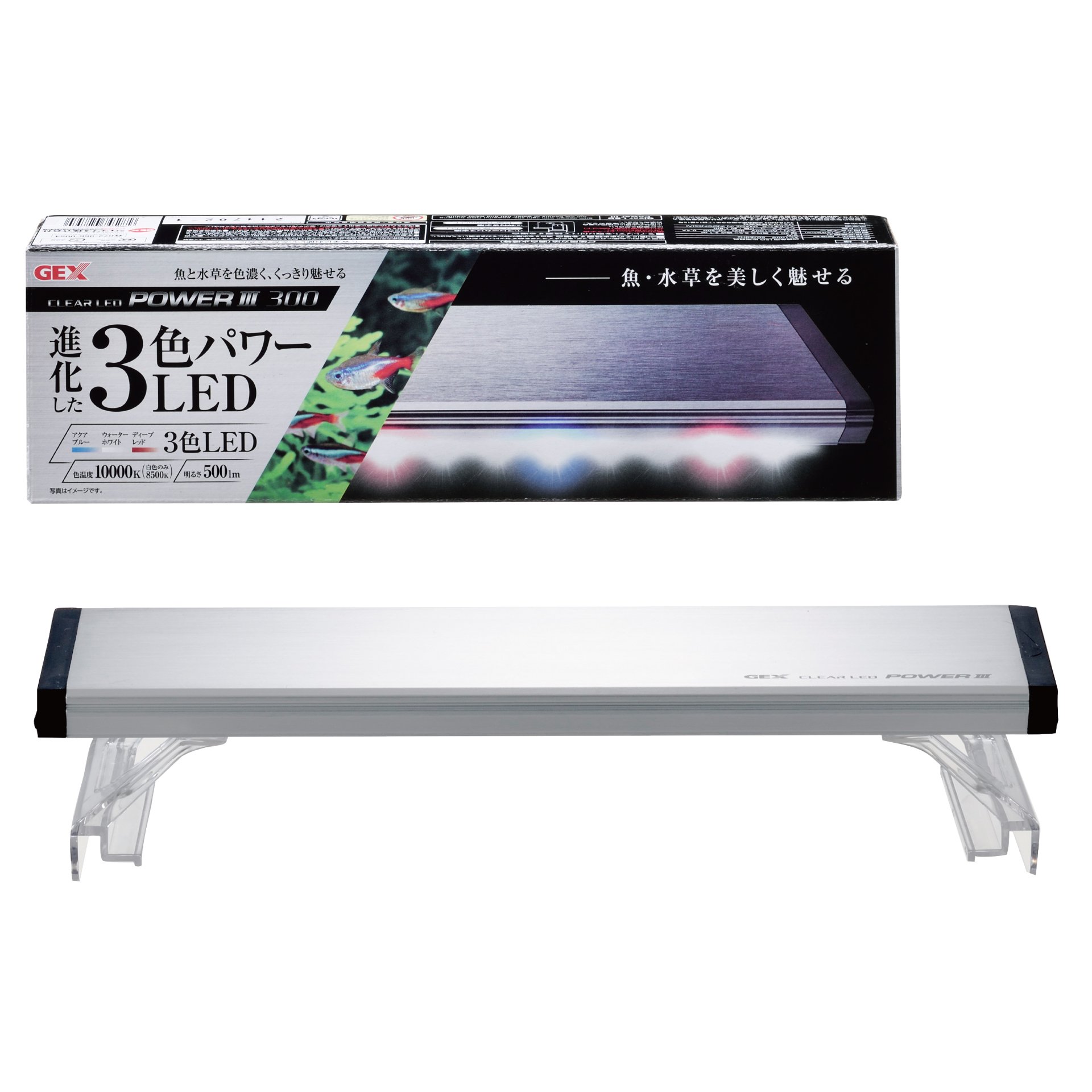 RA:GEX ꥢLED POWER III 300 뤵500lm 10,000K LED3ڤؤ 饤ȥե ꥦ ¿ʪ30cm