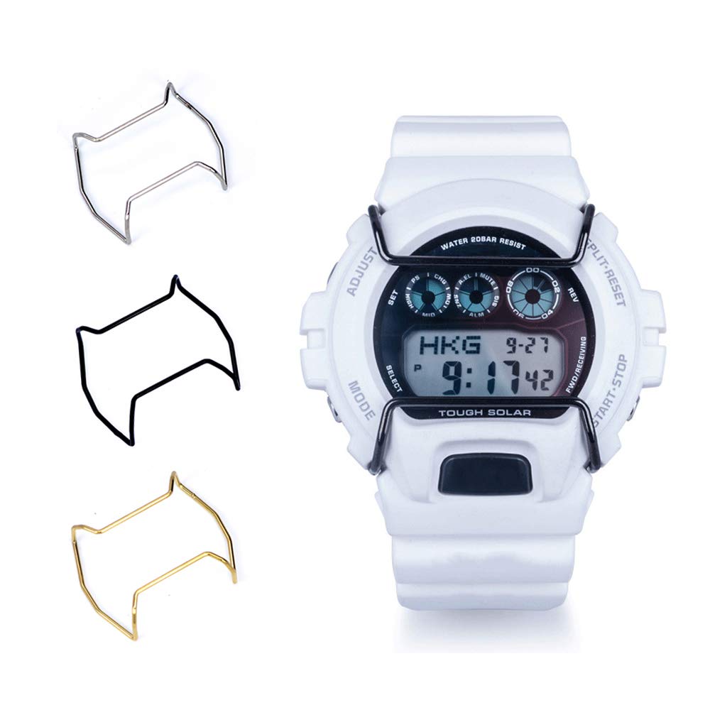 RA:Supachis CASIO G-SHOCK DW6900 に対応 腕時計アクセサリー バンパー ダイヤル保護 防錆、耐衝撃アクセサリー 保護バンパー ステンレスバンパー 3色可選 