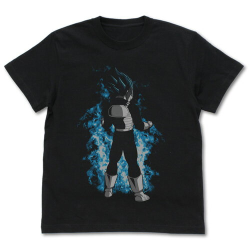 ドラゴンボール超 超サイヤ人ブルー べジータ Tシャツ BLACK