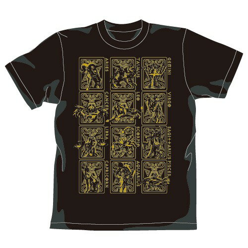 【送料無料対象商品】コスパ 聖闘士星矢 黄金聖衣Tシャツゴールドver. BLACK 【ネコポス/ゆうパケット対応】のサムネイル