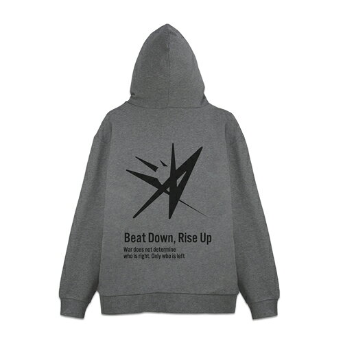コスパ ヘブンバーンズレッド 31A 部隊ロゴ ジップパーカー Ver.3.0 MIX GRAY