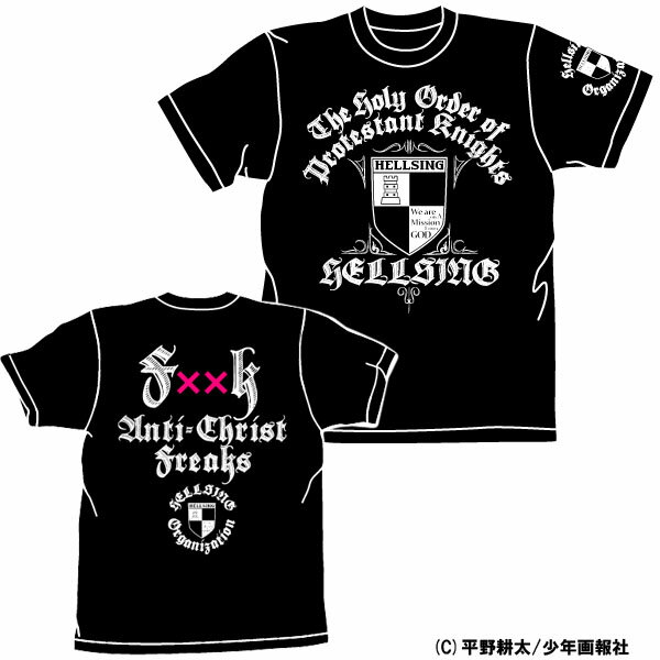 【送料無料対象商品】コスパ HELLSING ヘルシング機関 Tシャツ ブラック 【ネコポス/ゆうパケット対応】