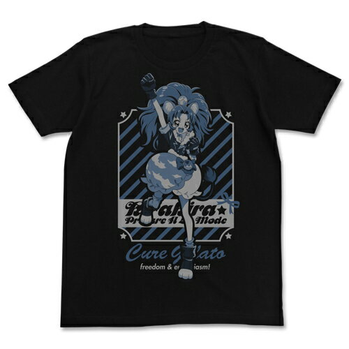 【送料無料対象商品】コスパ キラキラ☆プリキュアアラモード キュアジェラートTシャツ BLACK【ネコポス/ゆうパケット対応】のサムネイル