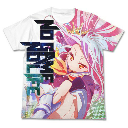 【送料無料対象商品】コスパ ノーゲーム・ノーライフ 『白』フルグラフィックTシャツ WHITE【ネコ