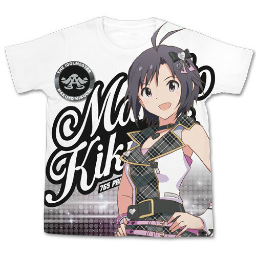 【送料無料対象商品】コスパ THE IDOLM＠STER アイドルマスター ワンフォーオール 菊地真フルグラフィックTシャツ WHITE 【ネコポス/ゆうパケット対応】