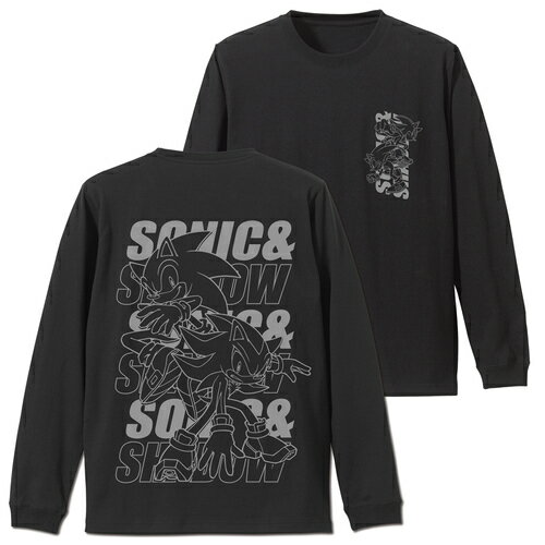 【送料無料対象商品】コスパ ソニック・ザ・ヘッジホッグ SONIC＆SHADOW 袖ロングスリーブTシャツ BLACK【ネコポス/ゆうパケット対応】【5月再販予定 予約商品】