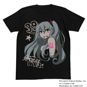 【送料無料対象商品】コスパ 初音ミク CHAN×CO ver. STAR Tシャツ ブラック 【ネコポス/ゆうパケット対応】【5月再販予定 予約商品】