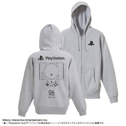 コスパ プレイステーション ジップパーカー 初代 “PlayStation” MIX GRAYのサムネイル