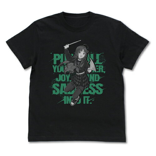 Rakuten - 【送料無料対象商品】コスパ ガールズバンドクライ 安和すばる「全部ぶちこめ。」 Tシャツ BLACK 【ネコポス/ゆうパケット対応】