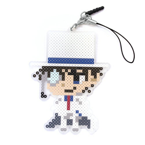 【ネコポス/ゆうパケット対応】コスパ 名探偵コナン 怪盗キッド アイロンビーズ風ストラップのサムネイル