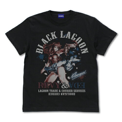 【送料無料対象商品】コスパ ブラック ラグーン レヴィ＆エダ Tシャツ BLACK【ネコポス/ゆうパケット対応】【6月発売予定 予約商品】