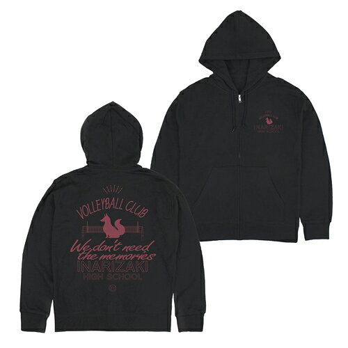 コスパ ハイキュー!! 稲荷崎高校バレーボール部 ジップパーカー BLACK...