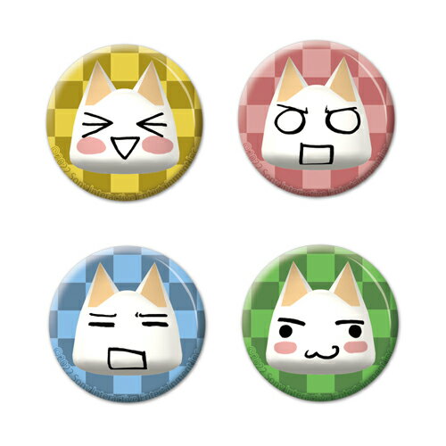 【ネコポス/ゆうパケット対応】コスパ どこでもいっしょ どこでもいっしょ トロ フェイス 缶バッジ4個セットのサムネイル