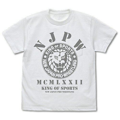 【送料無料対象商品】コスパ 新日本プロレスリング ライオンマーク ポケットTシャツ WHITE【ネコポス/ゆうパケット対応】のサムネイル