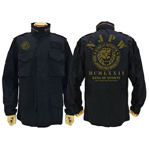 コスパ 新日本プロレスリング ライオンマーク M-65ジャケット BLACKのサムネイル