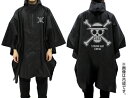 コスパ ワンピース 麦わらの一味 レインポンチョ BLACK