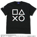 【送料無料対象商品】コスパ プレイステーション Tシャツ for PlayStation Shapes Logo Glich ver. BLACK【ネコポス/ゆうパケット対応】