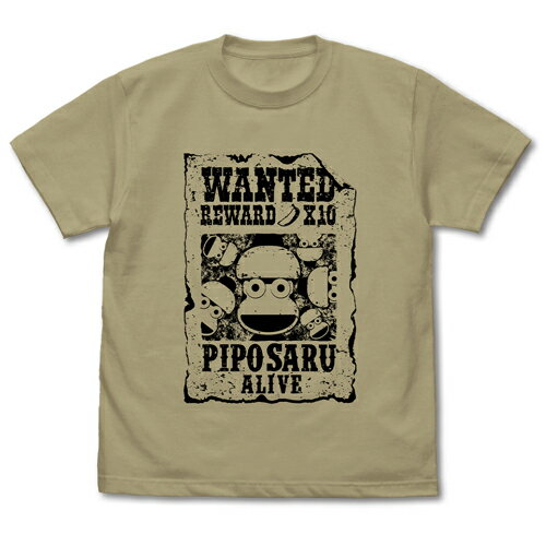 Rakuten - 【送料無料対象商品】コスパ サルゲッチュ ピポサル WANTED Tシャツ SAND KHAKI【ネコポス/ゆうパケット対応】