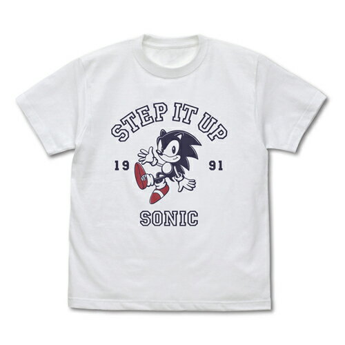 Rakuten - 【送料無料対象商品】コスパ ソニック・ザ・ヘッジホッグ クラシックソニック 「STEP IT UP」 Tシャツ WHITE【ネコポス/ゆうパケット対応】