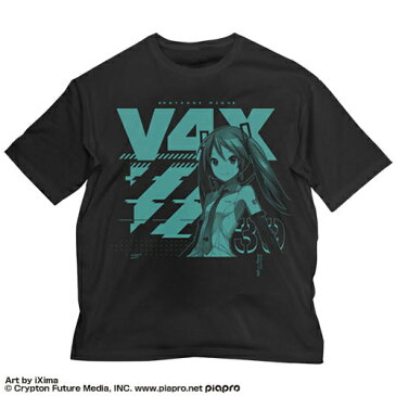 【送料無料対象商品】コスパ 初音ミク V4X　初音ミク V4X ビッグシルエットTシャツ　BLACK【ネコポス/ゆうパケット対応】