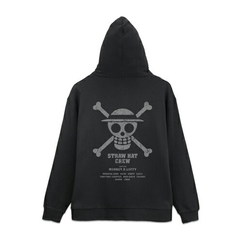 Rakuten - コスパ ワンピース 麦わらの一味 ジップパーカー BLACK