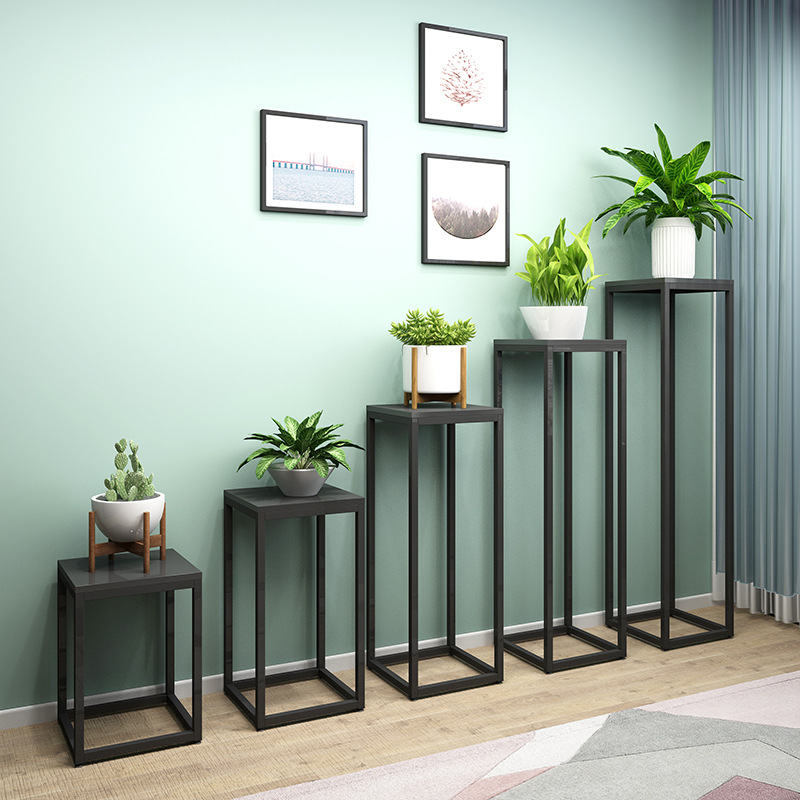 フラワースタンド プランタースタンド 脚付きアイアン シェルフ プランターラック フラワーラック サイ..