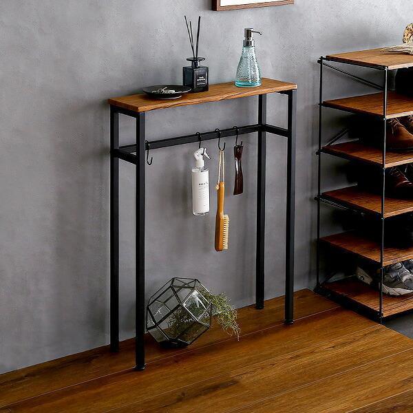 作業台 キッチン サイドテーブル スリム 薄型 ミニ コンパクト 玄関 電話台 ファックス台 花台 コンソ..