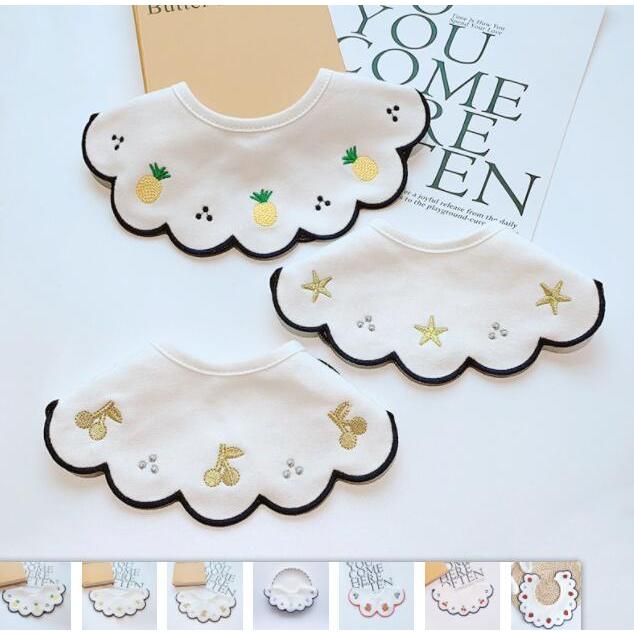 スタイ 可愛い よだれかけ ベビー用 ビブ 赤ちゃん おしゃれ 綿100% 360度 お食事 エプロン 女の子 男..