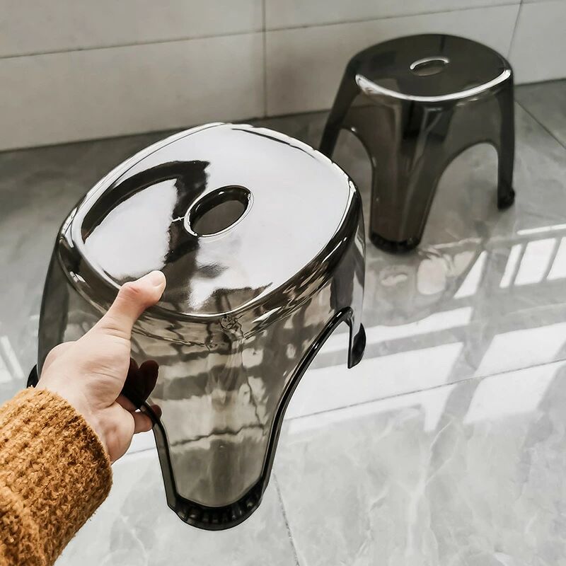 バスチェア 風呂イス 浴用椅子 シャワーチェア 踏み台 いす 透明 クリア 滑り止め 洗面台 風呂場 バス..