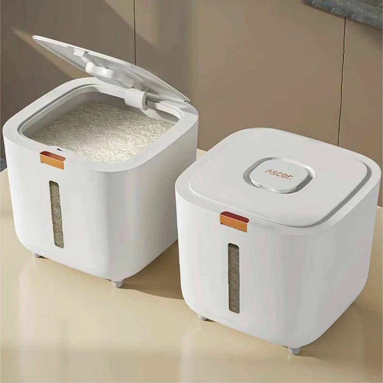鮮度を保ち 計量カップ付 お米ケース 米入れ お米収納 小麦粉 米びつ 清潔便利 穀物 豆 ドライフードディスペンサー キッチン収納 残量見える お米 ライスストッカー こめびつ コメ 大容量 密閉米入れ 軽量 キッチン用品