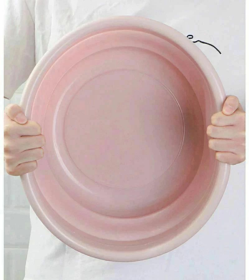 楽天プロジェクトアップデートシリコンバケツ たためる洗い桶 省スペース コンパクト 直径26cm キッチン お風呂 洗濯 掃除