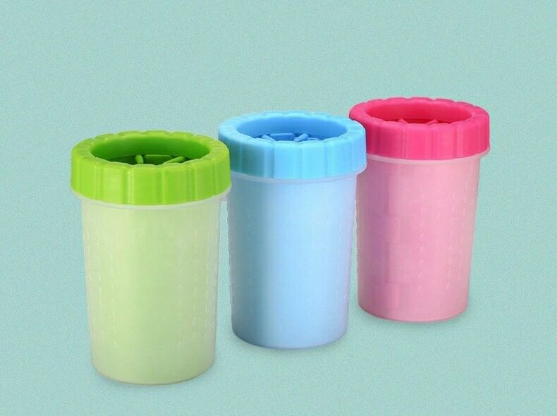 ペット用ブラシ 足洗いカップ 犬 猫 ペット フットブラシ 小型犬 中型犬 足 洗う 洗浄 お手入れ 散歩 ..