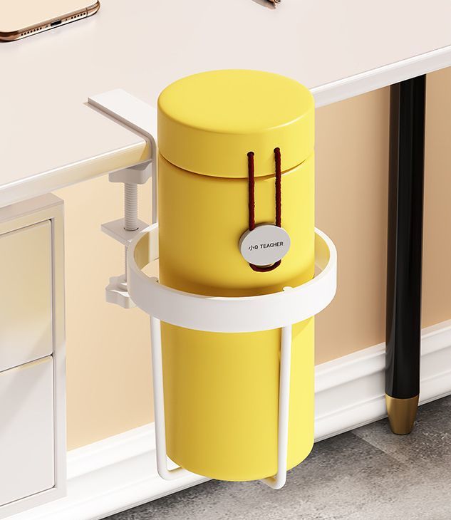 ドリンクホルダー カップホルダー デスク 机 挟む 紙コップホルダー 水筒 ペットボトル 小物入れ 転倒..