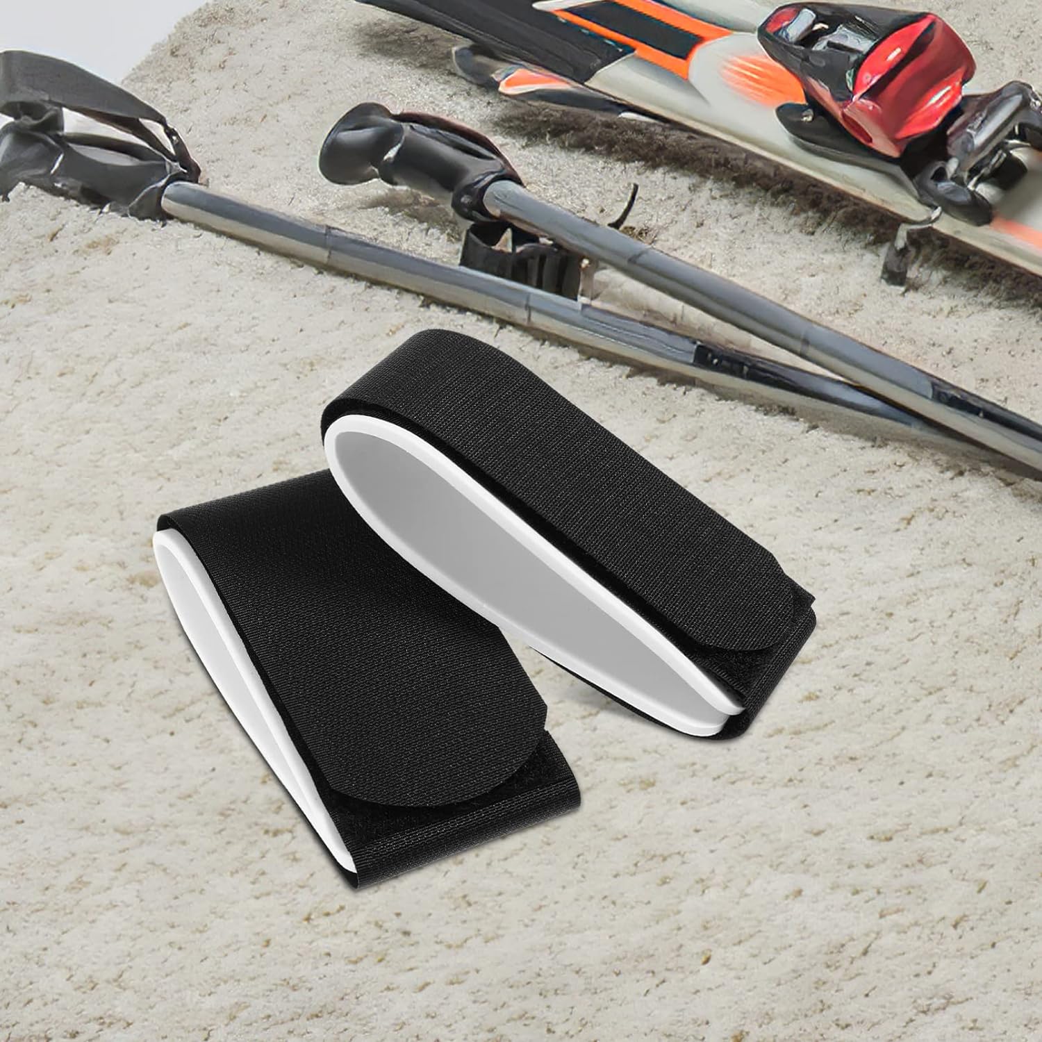 10個セット スキー板 バンド スキー ストック バンド スキーバンド スキー板バンド ナイロン マジック..