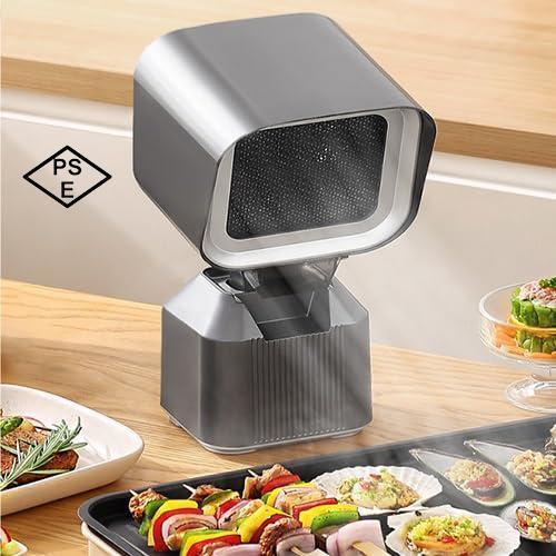 【2024 新登場】卓上レンジフード 卓上吸煙機 卓上換気扇 2段ギア調整風力 移動可能 低騒音 3600rpmの超吸引力 二重層油煙フィルター 焼