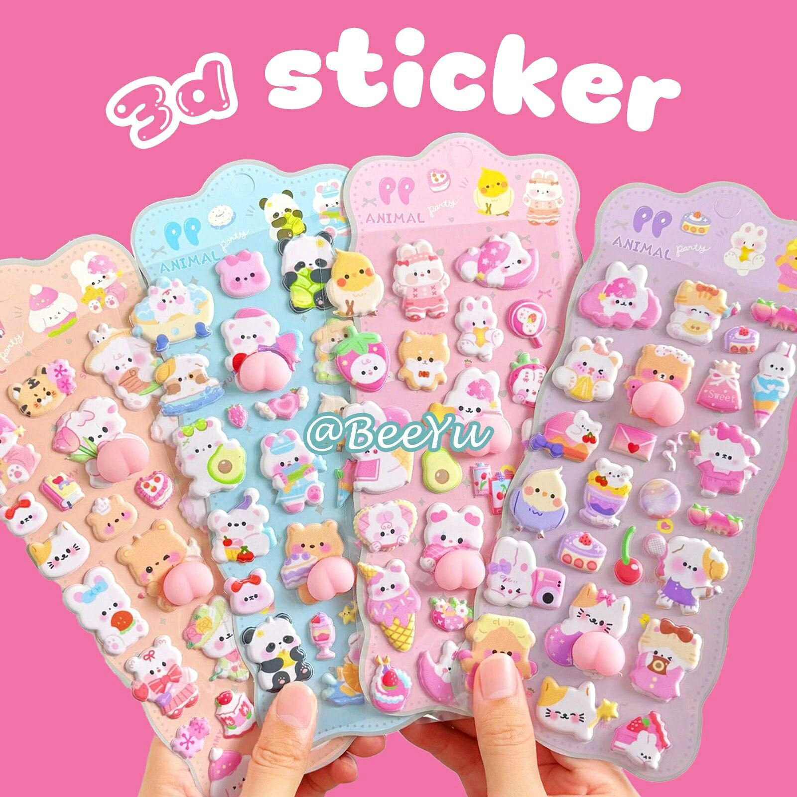 おしりシール ぷくぷくシール 送料無料 ぷにぷに 3dシール 立体シール ご褒美シール お尻シール マシュマロ シール交換 シール集め 子供 ふわふわ もちもち 手帳 贈り物 鏡デコ アルバム ストレス 解消 projectstory-10027059 プロジェクトアップデート サンプル画像2