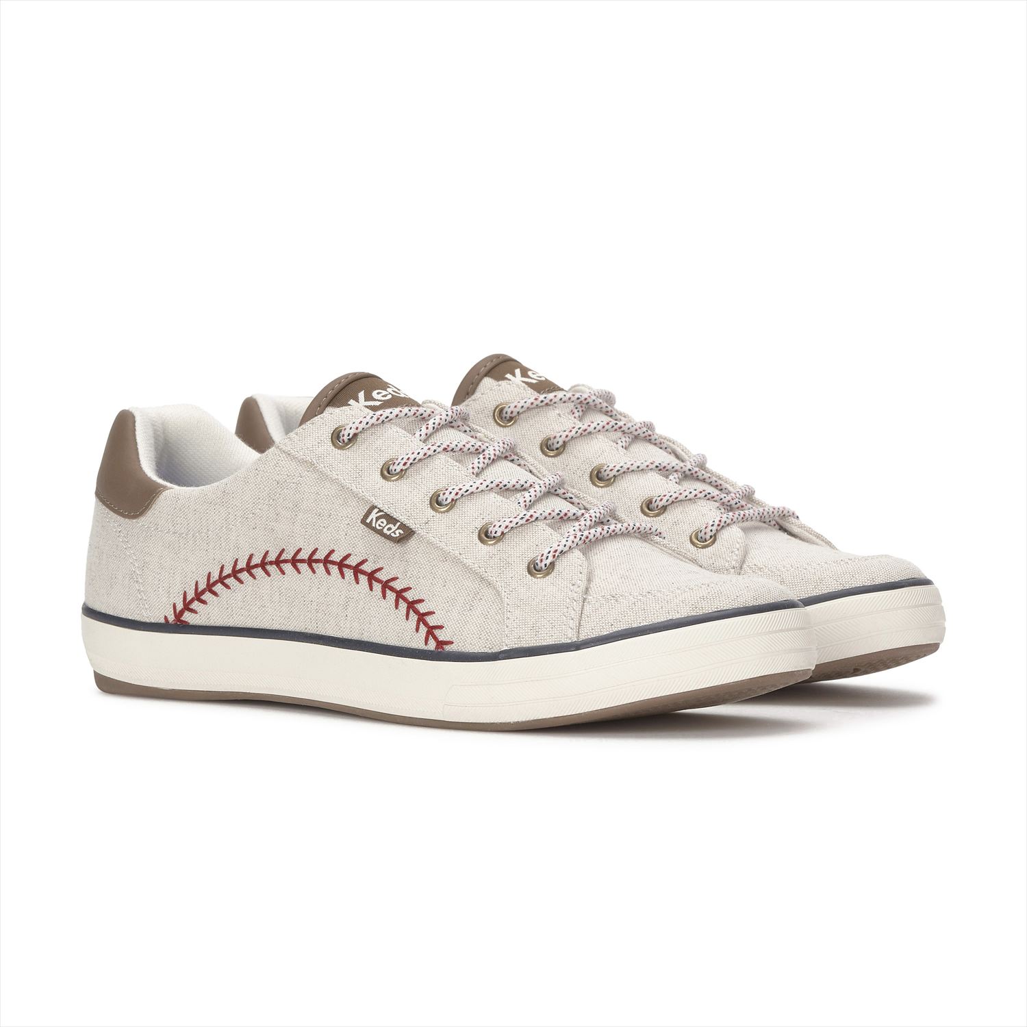 乐天商城 - 【Keds 公式】CENTER III PENNANT WOVEN【ケッズ 公式】センター スリー ペナント ウーブン Keds ケッズ シューズ・靴 スニーカー ナチュラル/レッド WF69176