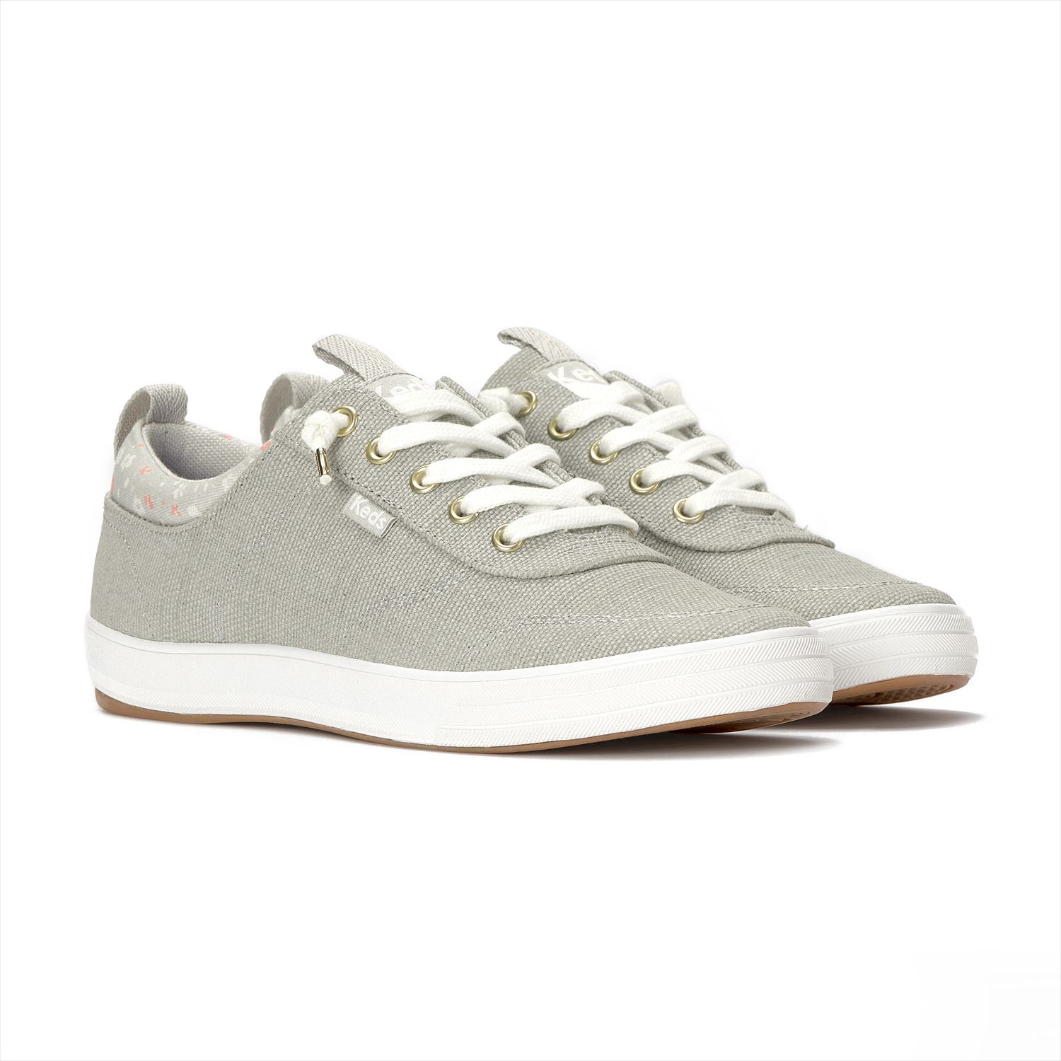 乐天商城 - 【Keds 公式】CENTER III SLIP ON CHALKY CANVAS【ケッズ 公式】センター スリー スリップオン チョーキー キャンバス Keds ケッズ シューズ・靴 スニーカー スリッポン グレー WF69182