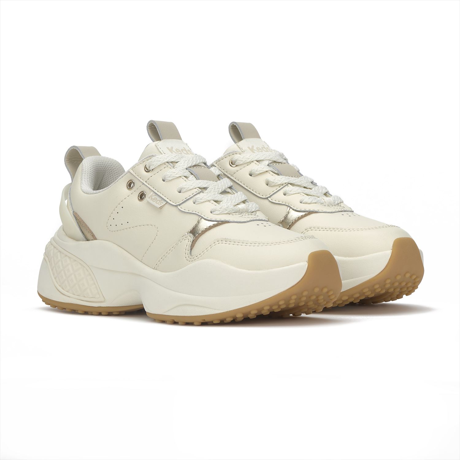 樂天商城 - 【Keds 公式】CROSS CITY TRAINER LEATHER【ケッズ 公式】クロス シティ トレーナー レザー Keds ケッズ シューズ・靴 スニーカー イーグレット/ゴールド WH68478
