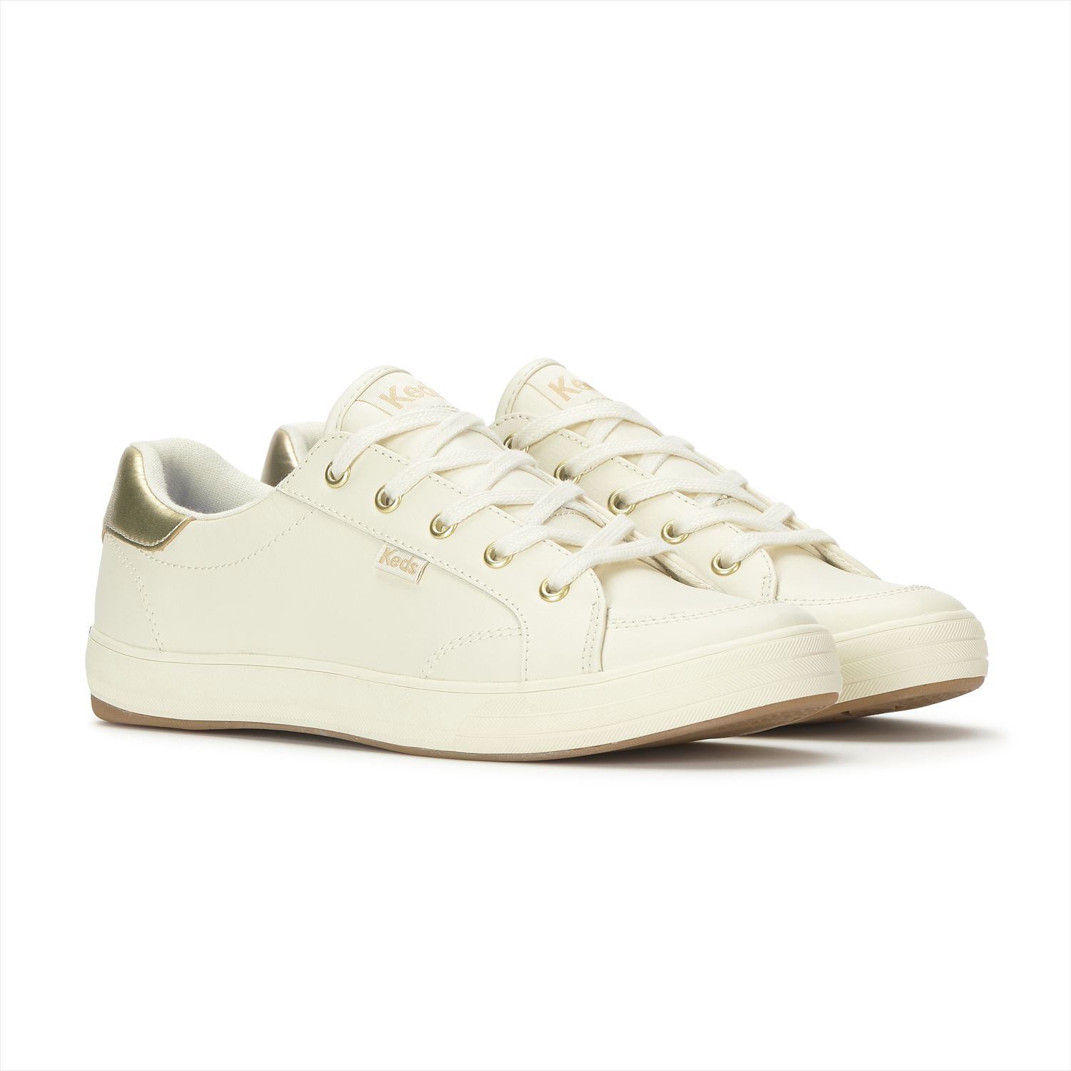 樂天商城 - 【Keds 公式】 CENTER III LEATHER【ケッズ 公式】センター スリー レザー Keds ケッズ シューズ・靴 スニーカー イーグレット/ゴールド WH69358